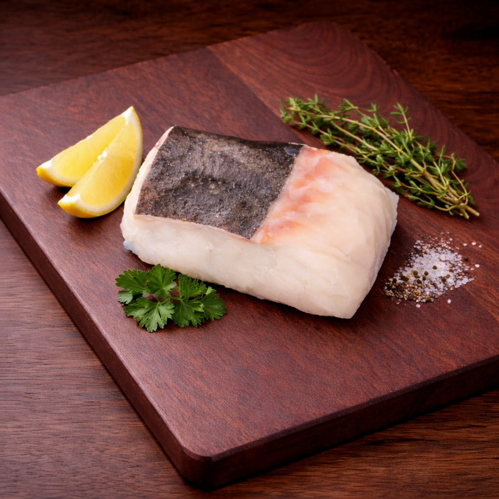 Norsk Hälleflundrafilé med skinnsida (3kg)